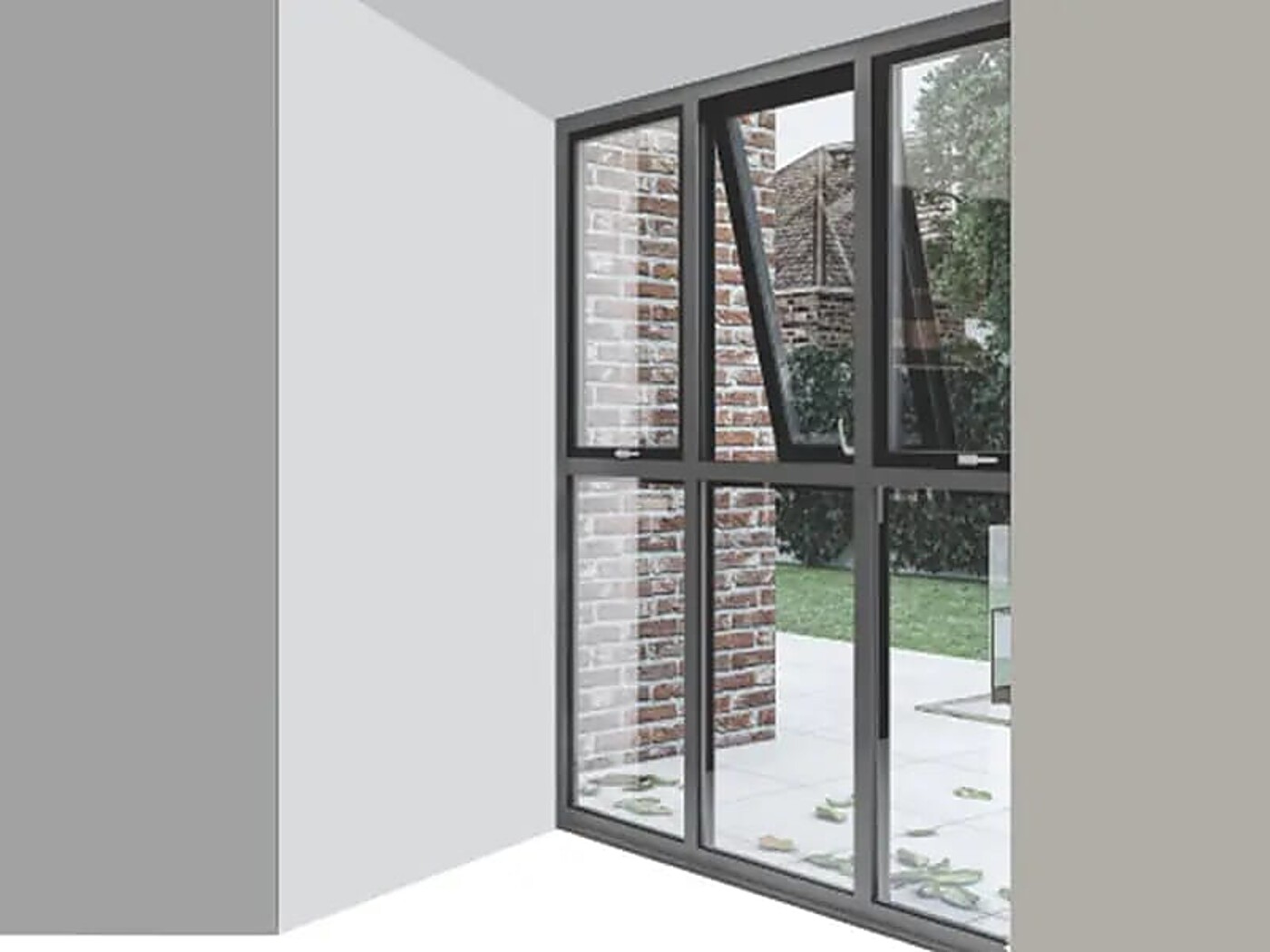 Aluminium awning window system