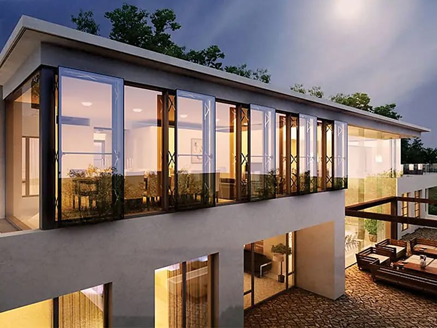 Bi-folding door system